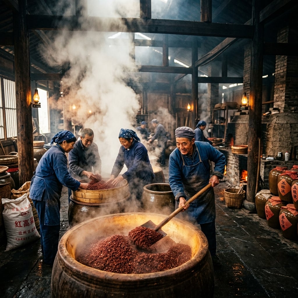 图解传统白酒酿造工艺:一粒高粱的奇妙升华之旅
